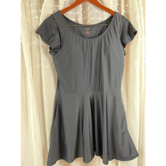Honey Mark Black Pepper Dress Swim Tennis Pickleball sz L - Picture 2 of 7